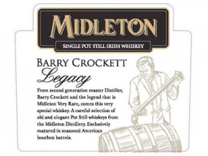 Whiskey irlandais Midleton Barry Crockett Legacy