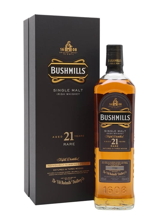 Bushmills 21 Year Old / Madeira Finish Irish Single Malt Whiskey