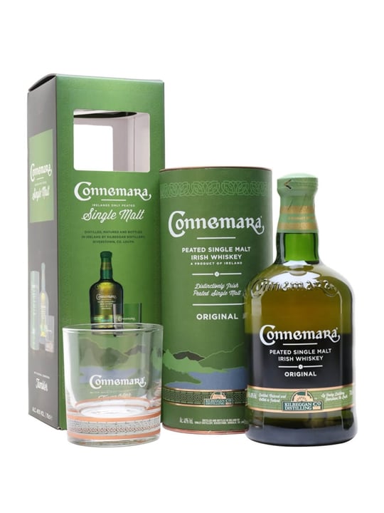Connemara Peated Irish Whiskey Glass Pack Irish Single Malt Whiskey